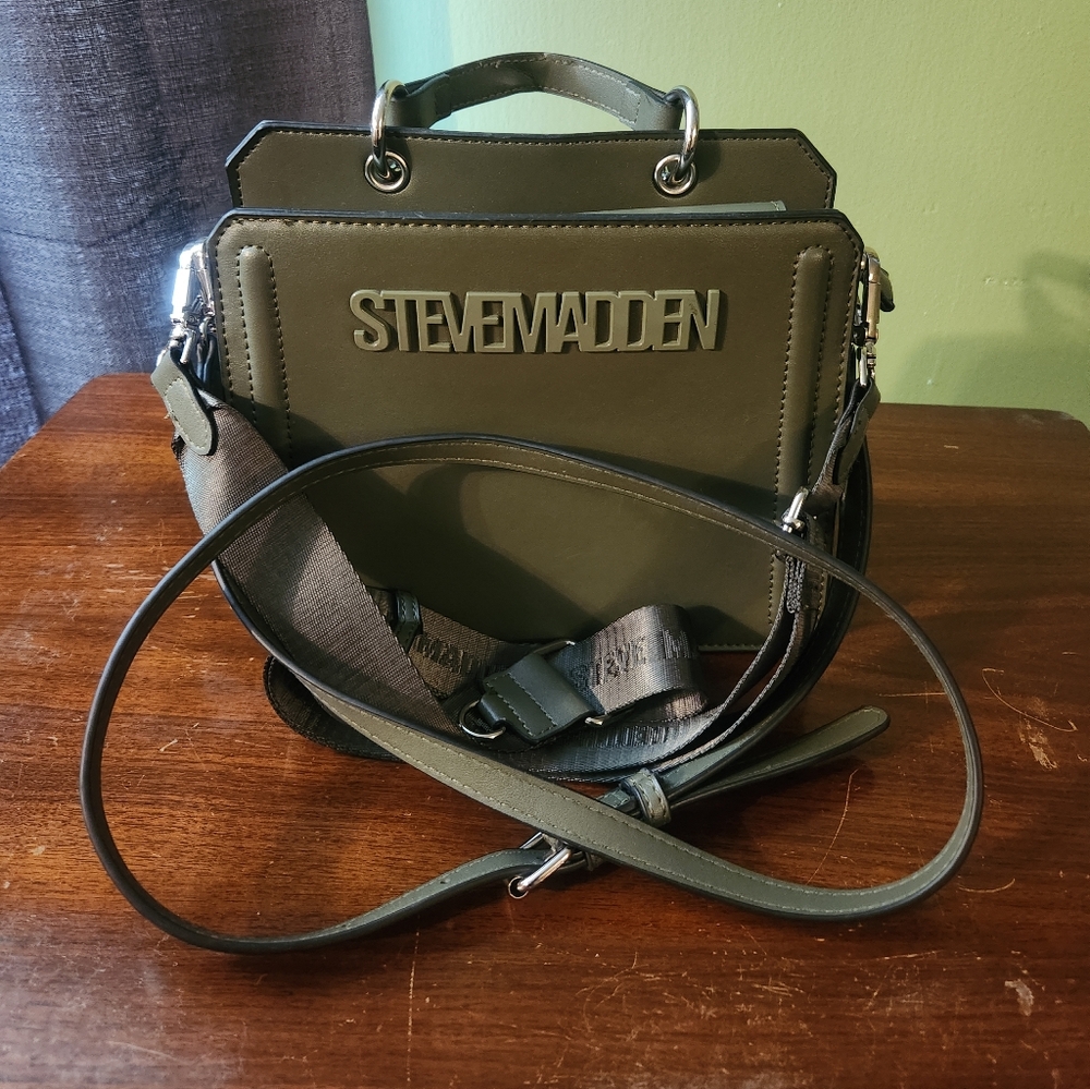 NWOT Steve Madden Beverlyn Crossbody Satchel In Juniper